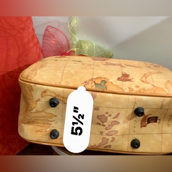 💼🧳FEMOOBORO TRAVEL BAG, LEATHER, MAP PRINT💼IITALY🧳#FEMO - Picture 15 of 17